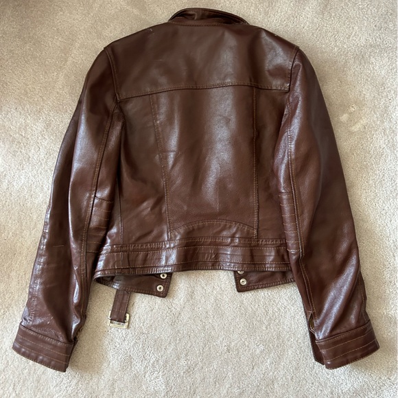 Real Italian leather brown jacket - effeti moda - Picture 3 of 5